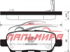 КОЛОДКИ ТОРМОЗНЫЕ ДИСКОВЫЕ ЗАДНИЕ NISSAN MURANO, TEANA II, TIIDA, QA