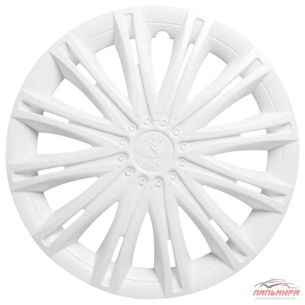 КОЛПАКИ КОЛЕСНЫЕ R-13 БЕЛЫЕ "AIRLINE" СКАЙ (2ШТ)