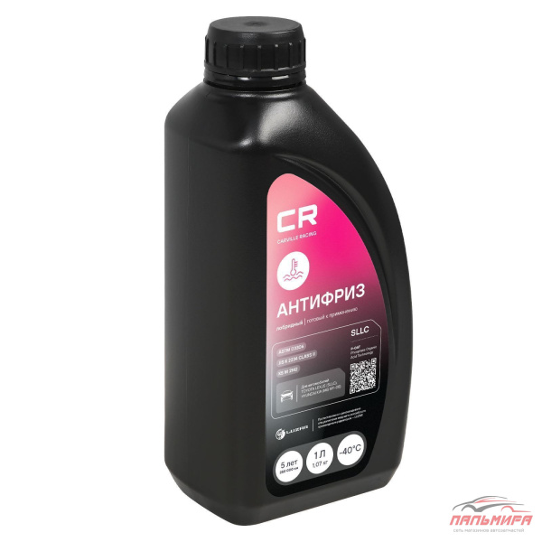 АНТИФРИЗ, ГОТОВЫЙ РАСТВОР CR TOYOTA/LEXUS/HYUNDAI/KIA, SLLC, P-OAT, ФЛУОР, -40°С, РОЗОВЫЙ, 1Л.