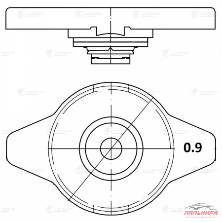 КРЫШКА РАДИАТОРА TOYOTA/MITSUBISHI/SUZUKI/MAZDA "LUZAR"