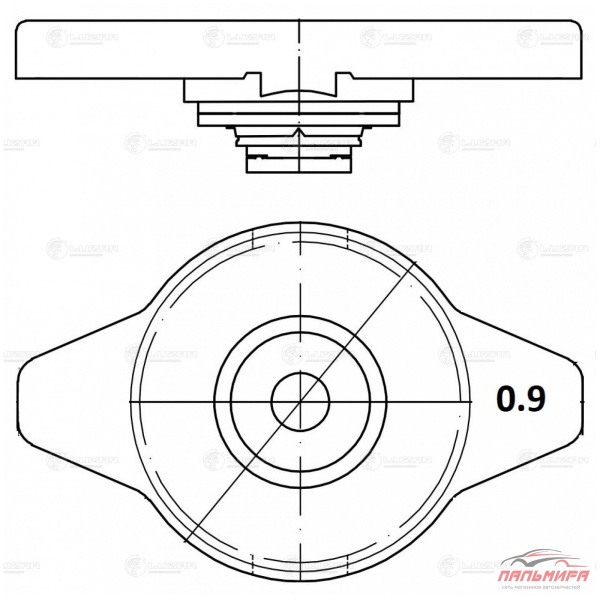 КРЫШКА РАДИАТОРА TOYOTA/MITSUBISHI/SUZUKI/MAZDA "LUZAR"
