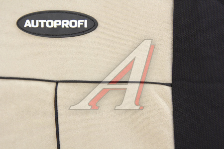 ЧЕХЛЫ AUTOPROFI TT 9 ПР. ПОЛИЭСТЕР/ВЕЛЮР 5 П/Г AIRBAG ЧЕРНО-БЕЖЕВЫЕ TT-902V BK/L.BE