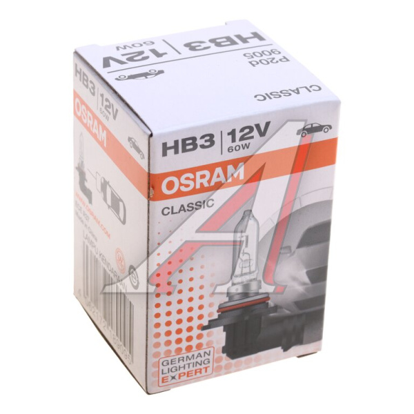 ЛАМПА HB3 12V 60W P20d "OSRAM" 9005 CLASSIC