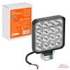 ФАРА СВЕТОДИОДНАЯ "AIRLINE" STANDART 83Х83Х22 ММ 16W 12V (16 LED, КВАДРАТНАЯ, НАПРАВЛЕННЫЙ СВЕТ)
