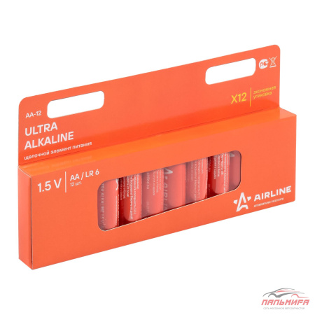 БАТАРЕЙКИ "AIRLINE" LR6/AA ЩЕЛОЧНЫЕ (12ШТ)