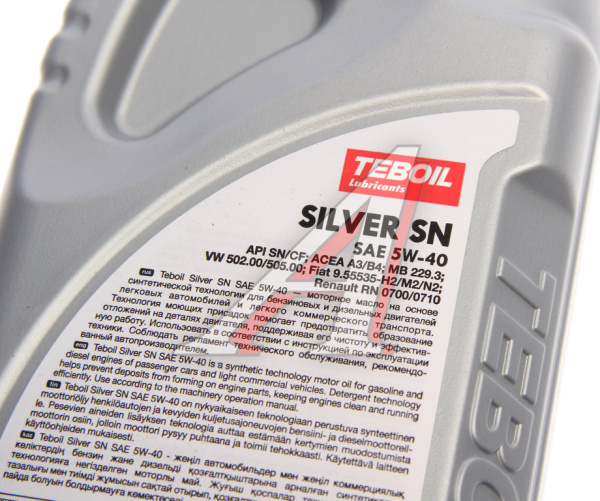 МАСЛО МОТОРНОЕ "TEBOIL" SILVER SN 5W/40 SN/CF, A3/B4 (1Л, П/СИНТ)