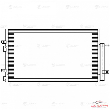 Радиатор кондиц. для а/м Haval H6 (14-) 1.5i (LRAC 3008) LUZAR (хавал  H6  7912780785