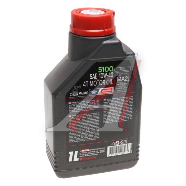 МАСЛО МОТОРНОЕ "MOTUL 5100 ESTER" 4T 10W40  (1Л.)