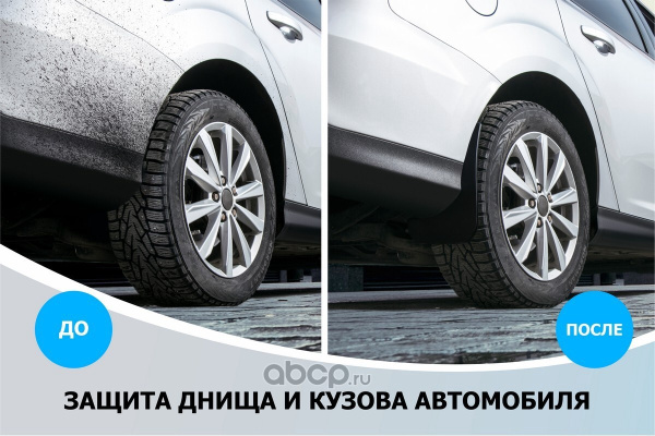 Брызговики передние Volkswagen Polo SD, 2015-н.в.