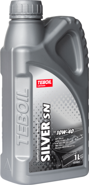 МАСЛО МОТОРНОЕ "TEBOIL" SILVER SN 10W/40 SN/CF, A3/B4 (1Л, П/СИНТ)