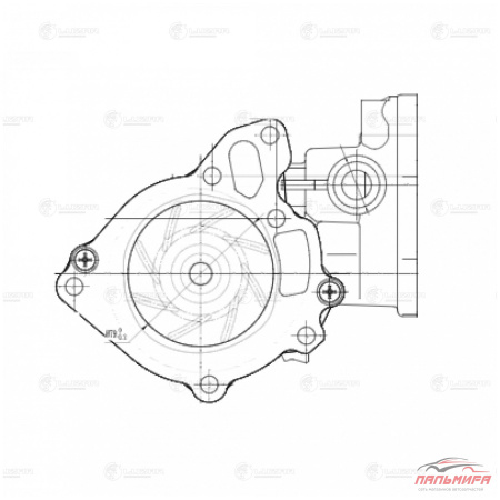 НАСОС ВОДЯНОЙ MITSUBISHI PAJERO SPORT (08-)/L200 (06-) 2.5D (LWP 1148)  LUZAR