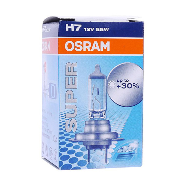 ЛАМПА H7 12V 55W PX26d "OSRAM" SUPER +30%