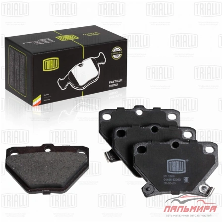 КОЛОДКИ ТОРМОЗНЫЕ ЗАДНИЕ TOYOTA COROLLA E120 01-06/PRIUS 00-09/YARIS 99-06