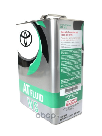 МАСЛО ТРАНСМИССИОННОЕ TOYOTA "ATF WS" (4Л.) 0888602305