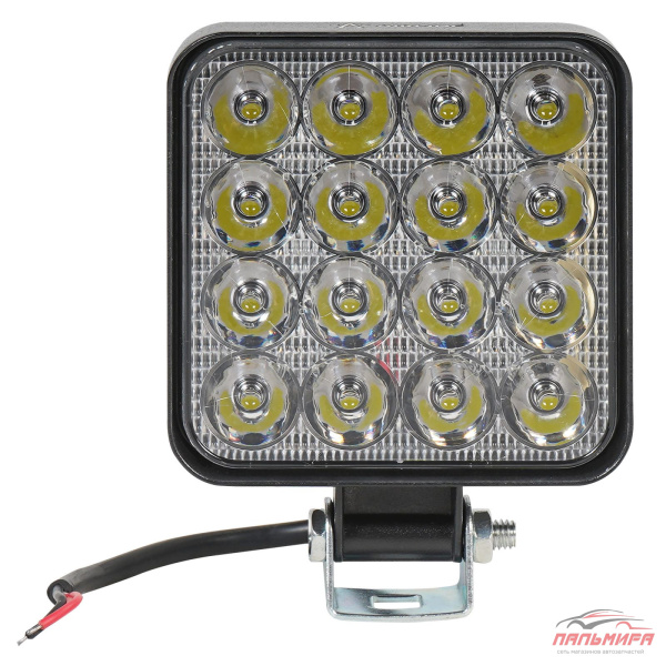 ФАРА СВЕТОДИОДНАЯ "AIRLINE" STANDART 83Х83Х22 ММ 16W 12V (16 LED, КВАДРАТНАЯ, НАПРАВЛЕННЫЙ СВЕТ)