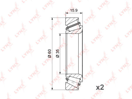ПОДШИПНИК СТУПИЦЫ ПЕРЕДНИЙ CHEVROLET Matiz 0.8-1.0 05 / Spark 0.8-1.0 05>, DAEWOO
