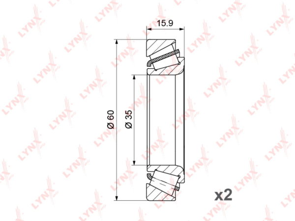 ПОДШИПНИК СТУПИЦЫ ПЕРЕДНИЙ CHEVROLET Matiz 0.8-1.0 05 / Spark 0.8-1.0 05>, DAEWOO