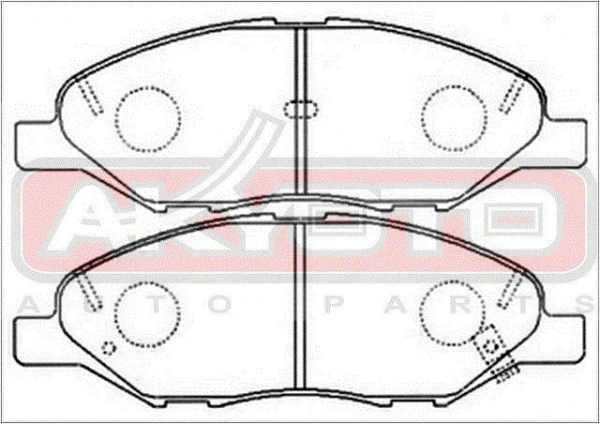 Колодки тормозные дисковые, комплект Logan [AKD-2452]