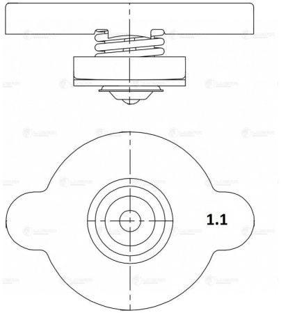 КРЫШКА РАДИАТОРА TOYOTA/NISSAN/MAZDA/HYUNDAI/KIA "LUZAR"