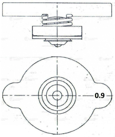 КРЫШКА РАДИАТОРА  HYUNDAI, KIA, NISSAN, MAZDA, TOYOTA LUZAR LL0809