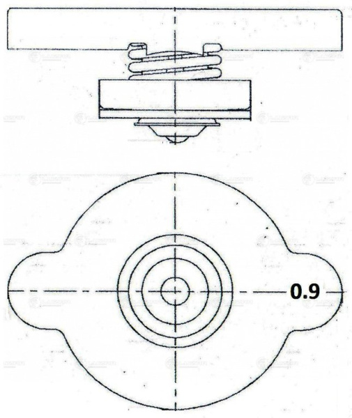 КРЫШКА РАДИАТОРА  HYUNDAI, KIA, NISSAN, MAZDA, TOYOTA LUZAR LL0809