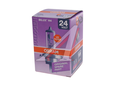 ЛАМПА H4 24V 75/70W Р43t "OSRAM"