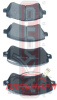 КОЛОДКИ ТОРМОЗНЫЕ ДИСКОВЫЕ, КОМПЛЕКТ TOYOTA COROLLA [AKD-1243]
