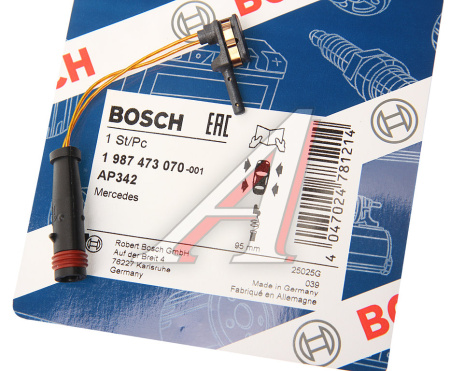 ДАТЧИК ИЗНОСА ТОРМОЗНЫХ КОЛОДОК BOSCH 1987473070