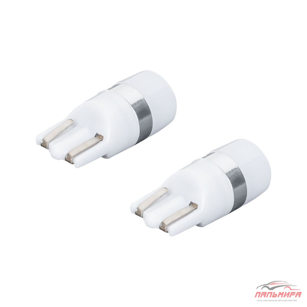 ЛАМПА СВЕТОДИОДНАЯ T10 12/24V "AIRLINE" (1LED, БЕЛАЯ, РАССЕИВАТЕЛЬ, PLUS W5W)