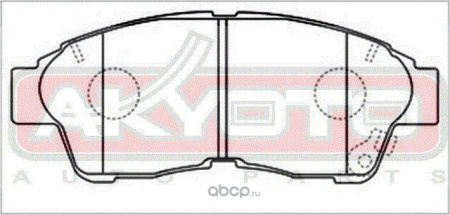 (!!!) Колодки тормозные дисковые, комплект TOYOTA Cresta