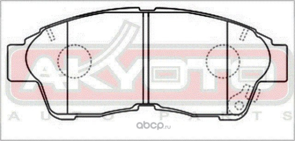 (!!!) Колодки тормозные дисковые, комплект TOYOTA Cresta
