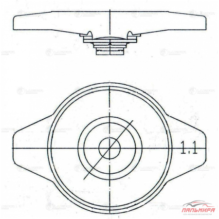 КРЫШКА РАДИАТОРА TOYOTA/SUZUKI/MAZDA/HONDA "LUZAR"