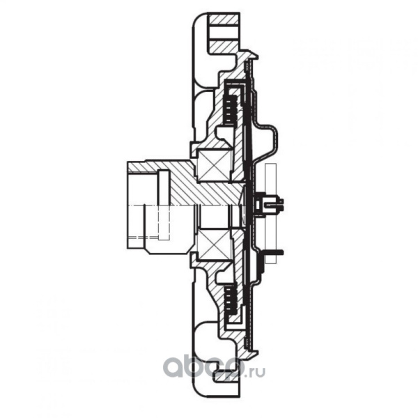 Муфта вязкостная Ford Transit 06- без крыльчки Luzar *LUZAR