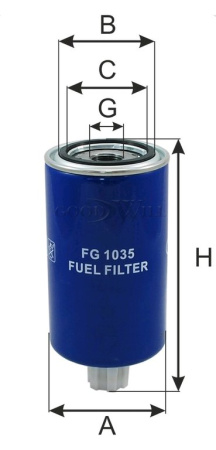 ФИЛЬТР ТОПЛИВНЫЙ FG1035