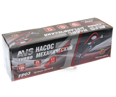 НАСОС НОЖНОЙ С МАНОМЕТРОМ "AVS" A07581S