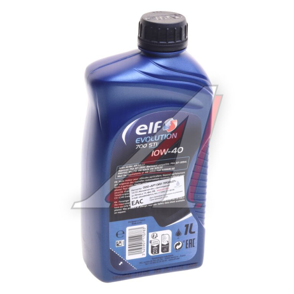 МАСЛО МОТОРНОЕ "ELF EVOLUTION 700 STI" 10W-40 (1Л. П/СИН.)