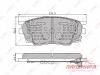 Колодки тормозные передние MAZDA 6 1.8 02-07