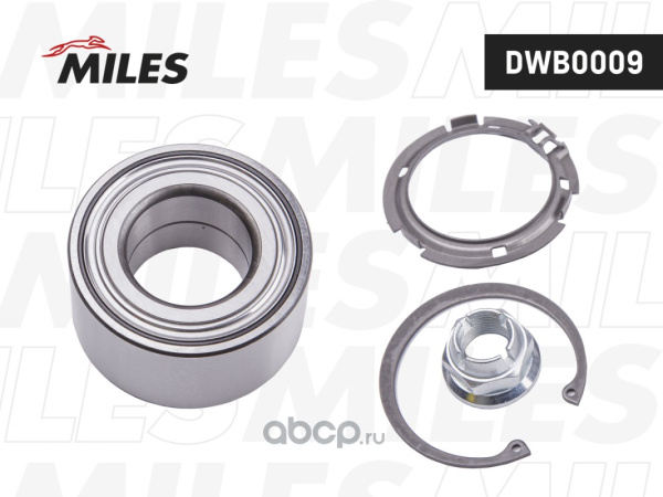 ПОДШИПНИК СТУП.RENAULT LOGAN I/SANDERO/NISSAN NOTE 07- ПЕР. +ABS DWB0009 MILES