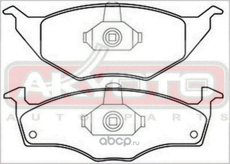 Колодки тормозные дисковые, комплект AUDI SKODA VOLKSWAGE