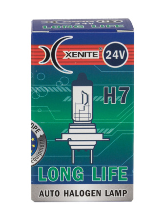 ЛАМПА H7 24 В LONG LIFE ГАЛОГЕННАЯ "XENITE"