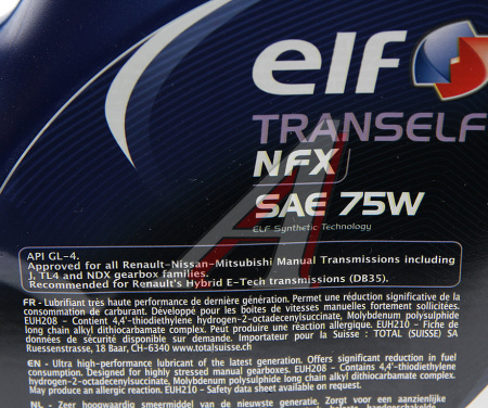 МАСЛО ТРАНСМИССИОННОЕ "ELF NFX" 75W (5Л.) 223530