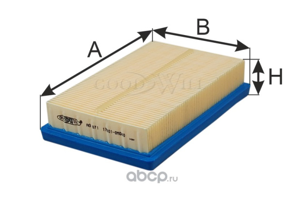 Фильтр воздушный GoodWill AG 671 