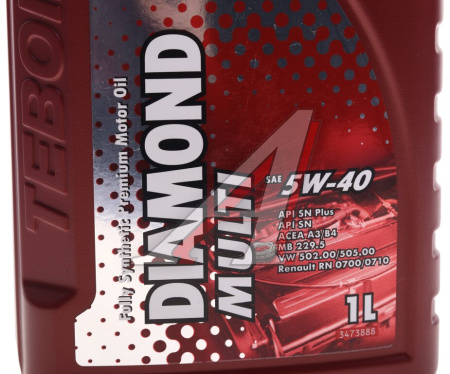 МАСЛО МОТОРНОЕ "TEBOIL" DIAMOND MULTI 5W/40 SN/SN+ A3/B4 (1Л, СИНТ)