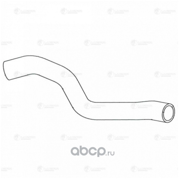 Патрубок рад. охл. для а/м VW Polo Sedan (10-)/Skoda Rapid (12-) 1.4/1.6i верх. (EPDM, 1