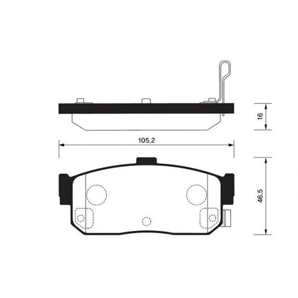 КОЛОДКИ ТОРМОЗНЫЕ ЗАДНИЕ NISSAN ALMERA 95-/MAXIMA 95-/PRIMERA 90-98/SUNNY 87-95