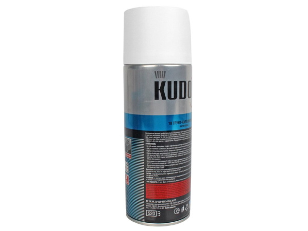 ГРУНТ-НАПОЛНИТЕЛЬ 1К БЕЛЫЙ KUDO 520 МЛ (KU-2204)