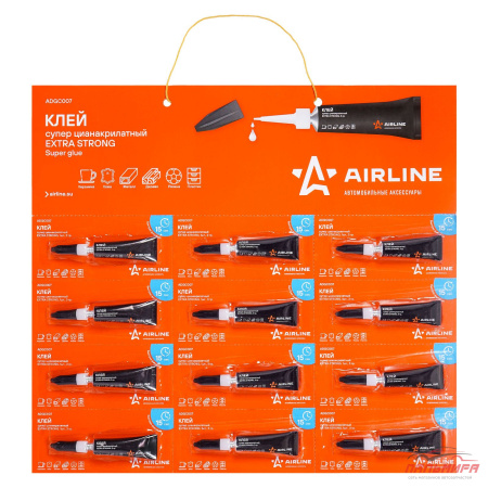 КЛЕЙ СУПЕР "AIRLINE" EXTRA STRONG (3 Г) (БЫСТРОДЕЙСТВУЮЩИЙ)