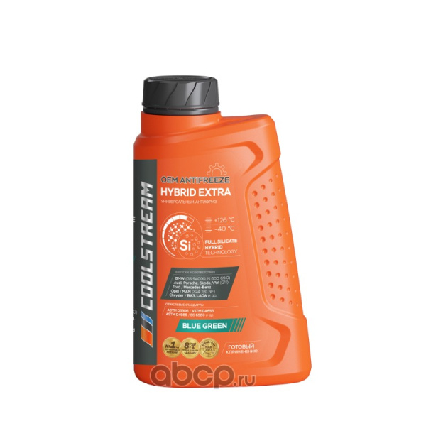 АНТИФРИЗ "COOLSTREAM" GREEN (4 КГ)