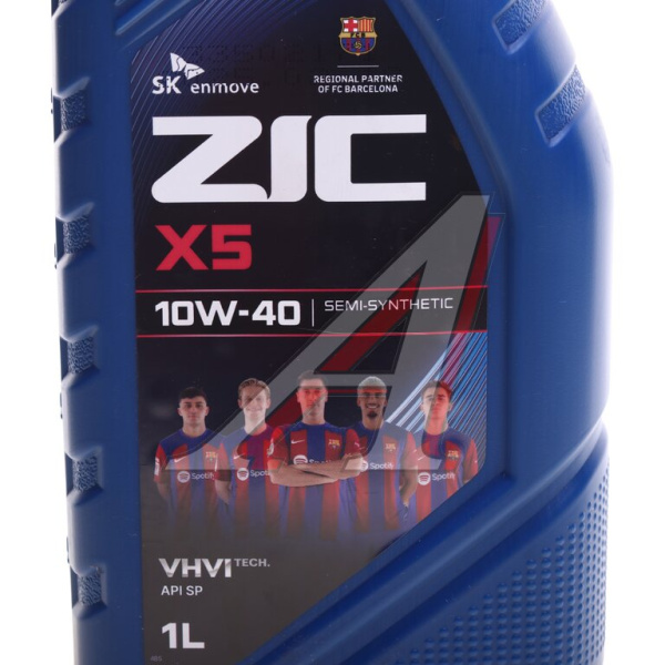 МАСЛО МОТОРНОЕ "ZIC" X5 10W/40 SP (1Л. П/СИН.)