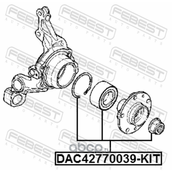 ПОДШИПНИК СТУПИЦЫ RENAULT DUSTER 2011 DAC42770039KIT